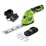 WORKPRO 12V 2-in-1 Hedge Trimmer and Grass Shear, 2Ah Battery