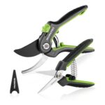 WORKPRO 2-Piece Pruning Secateurs with Labor-Saving Spring
