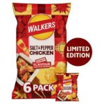 Walkers Salt & Pepper Chicken Multipack Crisps 6 x 25g – In-store Bishops Stortford