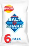 Walkers Salt & Shake Multipack Crisps 6x24g