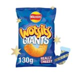Walkers Wotsits Giants Really Cheesy Sharing Snacks 130g