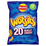 Walkers Wotsits Really Cheesy Multipack Snacks Crisps 20 x 16.5g – (£3.15 / £2.97 S&S)