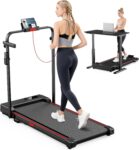Walking Pad, 3 Modes with LED Display & Remote Control 1-6KM/H 100KG