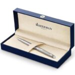 Waterman Hémisphère Ballpoint Pen Stainless Steel with Chrome Trim Medium Point Blue Ink Gift Box