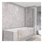 Wetwall Elite Double Post Formed Natural Pietra Shower Panel 2420 X 580mm