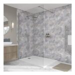 Wetwall Elite Double Post Formed Serpentine Stone Shower Panel 2420 X 580mm