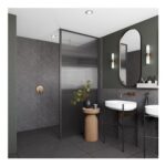 Wetwall Elite Post Formed Greystone Marble Shower Wall Panel 2420 X 1200mm