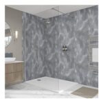 Wetwall Elite Post Formed Weathered Concrete Shower Wall Panel 2420 X 1200mm