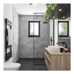 Wetwall Elite Tongue and Groove Caliza Shower Wall Panel 2420 X 1200mm