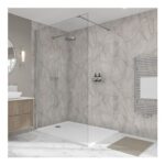 Wetwall Elite Tongue and Groove Marmo Puro Shower Wall Panel 2420 X 1200mm