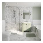 Wetwall Elite Tongue and Groove Nuvola Marble Shower Wall Panel 2420 X 1200mm