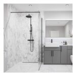 Wetwall Elite Tongue and Groove Onyx Nebbiosa Shower Wall Panel 2420 X 1200mm
