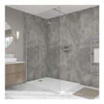 Wetwall Elite Tongue and Groove Scafell Slate Shower Wall Panel 2420 X 1200mm
