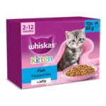 Whiskas Junior Wet Cat Food in Jelly 12x85g – £13.60 S&S Voucher