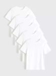 White Kids 100% Cotton Crew Neck T-Shirts, 5 Pack, 3, 4 years (10 years £4.80 ) – Free C&C