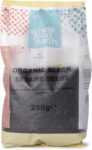 Wholefood Earth Organic Sesame Seeds Black 250g Raw GMO Free Vegan Certified Organic