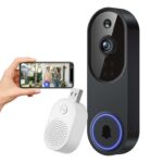 WiFi Video Doorbell Camera Wireless with Receiver AI Human Detection, 2-Way Talk, 2.4G Wi-Fi, Indoor Outdoor Surveillance