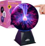 Wicked GIZMOS 8 Inch Plasma Ball Lamp – Touch & Sound Sensitive Plasma Lamp