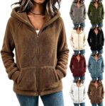 Winter Coats For Women Uk Fleece Jacket Warm Jackets Fuzzy Teddy Hoodies