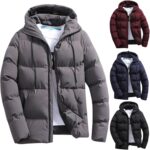Winter Jackets for Men UK 2026 Thermal Warm Waterproof Zip Up Puffer Coats