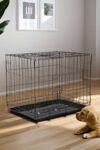 Wire Dog Crate with 2 Doors and Tray 50cm W x 35cm D x 43cm H – Sold & Delivered by Living and Home
