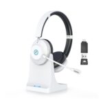 Wireless Bluetooth Headset with Microphone ENC Noise Cancelling