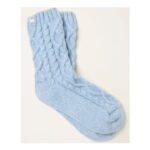 Womens Cosy Cable Lounge Socks