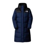 Womens Nuptse Parka Jacket (Summit Navy/TNF Black) 50% off