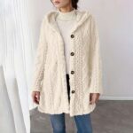 Womens Teddy Hoodies Fleece Jackets Winter Warm Coats Stylish Fuzzy Jumpers ladies Long Sleeve Cardigan
