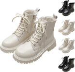 Womens Winter Ankle Boots Fur Lined Zip Up Platform Casual Shoes