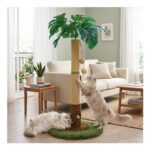 Woochpet Indoor Palm Tree Cat Scratching Post 35.43in Tall