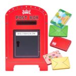 Wooden Post Box with Wooden Envelopes – Red