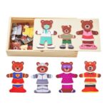 Wooden Puzzle Game – Bears Dress up Set
