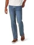 Wrangler Mens Authentics Regular Straight Fit Jeans (Slate, 35W/32L)