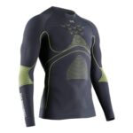 X-BIONIC Energy Accumulator 4.0 Long Sleeve Baselayer Shirt XL Charcoal/Yellow