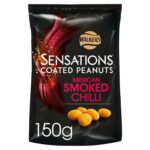 X2 Walkers Sensations Smoked Chilli Coated Sharing Peanuts 150g