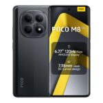 XIAOMI POCO M8 Smartphone 8256GB Black 6.77 120Hz FIoW AMOLED Display