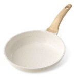 YASHE 20cm Nonstick Frying Pan, Granite Coating Skillet, Induction Compatible, Easy to Clean
