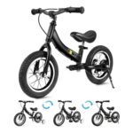 YBIKE 2-in-1 Balance Bike for Kids 2-7, 12-16in, with Brake
