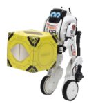 YCOO Robo Up Remote Control Robot Toy, Programmable Robot with LED Eyes, squat, stand and carry function