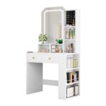 YITAHOME Vanity Table with Jewelry Organizer and White LED Light