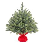 Yaheetech 2ft Mini Artificial Christmas Tree, Cement Base, Green