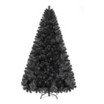 Yaheetech 6ft Hinged Spruce Christmas Tree, Unlit, Black