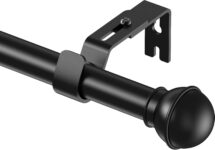 Yeabett Curtain Poles, 80-308cm Adjustable Eyelet Curtain Rod