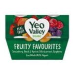 Yeo Valley Fruity Favourites Organic Yogurts 4x110g