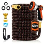 Yofidra Hose Pipe 50FT Expandable Garden Hose with 10 Function Spray Nozzle. Sold by BUICXJKZ FBA