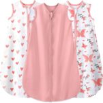 Yoofoss Baby Sleeping Bag 0.5 Tog – 18-24 Months 3 Pack Summer Sleeping Bag Baby 100% Organic Cotton Sleep Sack for Newbron Infant Toddler