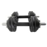 York Fitness 15 KG Black Cast Iron Dumbbell Set – With Code