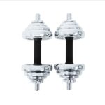 York Fitness 20KG Chrome Dumbbell Set (2 x 10KG)