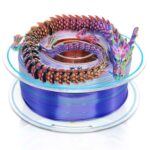 Youso Tricolour PLA 3D Printer Filament – Multicolour Coextrusion 1.75mm, Green/Purple/Copper, Smooth Finish